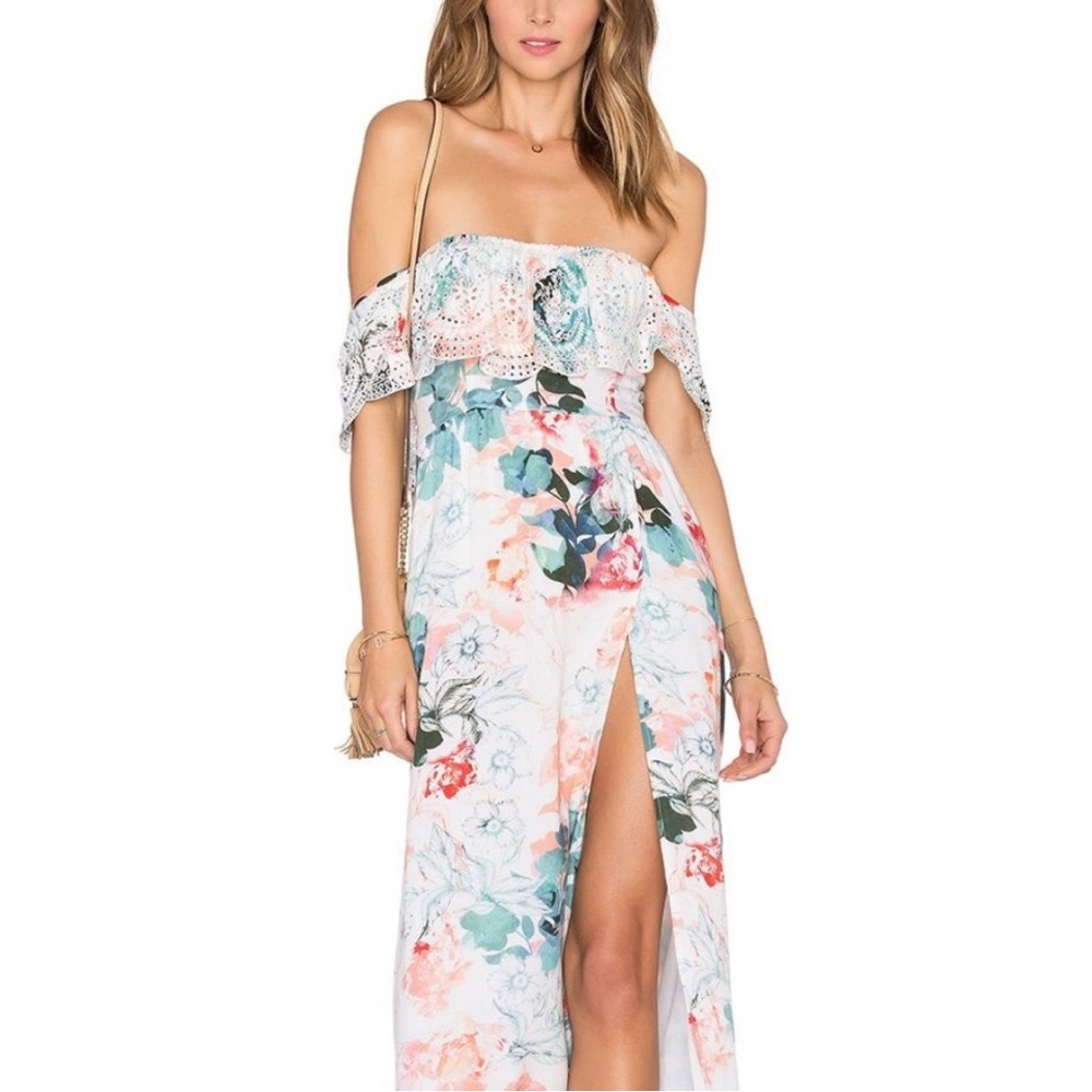 Lovers +ā Friends Anemone Paradise Floral Eyelet Dress Size L White